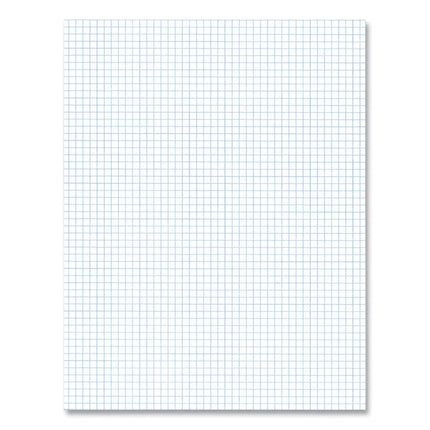Gummed Pad, 5 sq/in Quadrille Rule, 50 White 8.5 x 11 Sheets, 72/Carton
