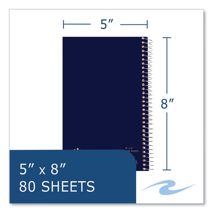Lefty Notebook, 1-Subject, Medium/College Rule, Randomly Assorted Cover Colors, (80) 8 x 5 Sheets, 24/Carton