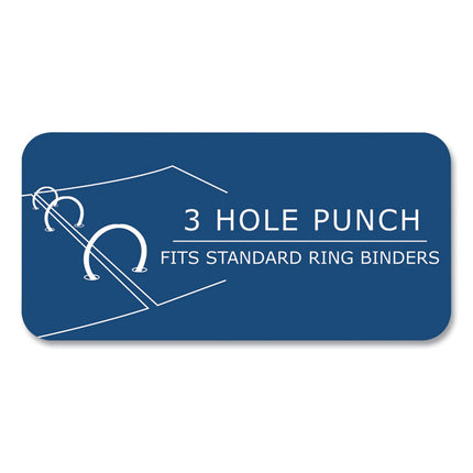 Loose Leaf Paper, 8.5 x 11, 3-Hole Punched, College Rule, White, 150 Sheets/Pack, 24 Packs/Carton