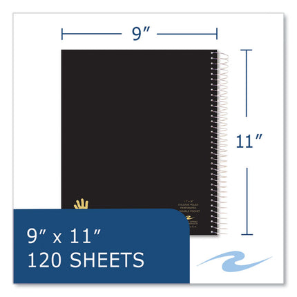 Lefty Notebook, 3-Subject, Medium/College Rule, Randomly Assorted Cover Colors, (120) 11 x 9 Sheets, 24/Carton
