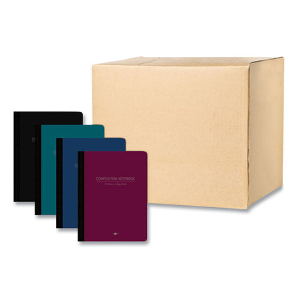 Poly Flex Composition Notebook, Medium/College Rule, Randomly Assorted Cover Colors (Set 1), (70) 9.75 x 7.5 Sheets, 24/CT