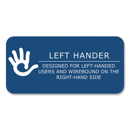 Lefty Notebook, 1-Subject, Medium/College Rule, Randomly Assorted Cover Colors, (80) 8 x 5 Sheets, 24/Carton