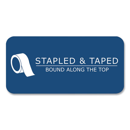 Stiff-Back Pad, Medium/College Rule, 100 Canary 8.5 x 11 Sheets, 36/Carton