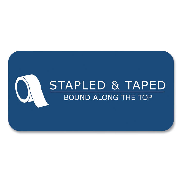 Stiff-Back Pad, Medium/College Rule, 100 Canary 8.5 x 11 Sheets, 36/Carton