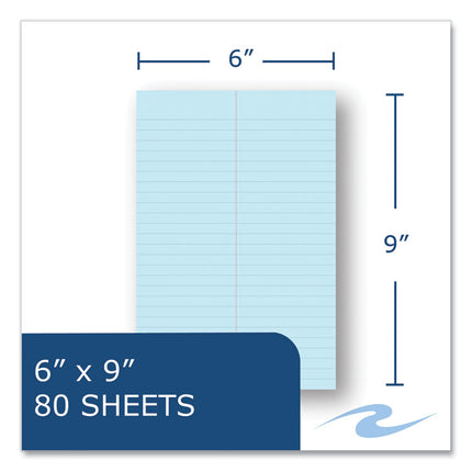 EnviroShades Steno Pad, Gregg Rule, White Cover, 80 Blue 6 x 9 Sheets, 24 Pads/Carton