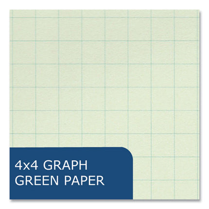 Lab and Science Numbered Notebook, Quadrille Rule (4 sq/in), Red Cover, (76) 11.75 x 9.25 Sheets, 24/Carton