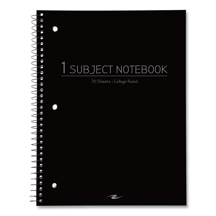 Subject Wirebound Promo Notebook, 1-Subject, Medium/College Rule, Assorted Cover Colors (Set 1), (70) 10.5 x 8 Sheets, 24/CT