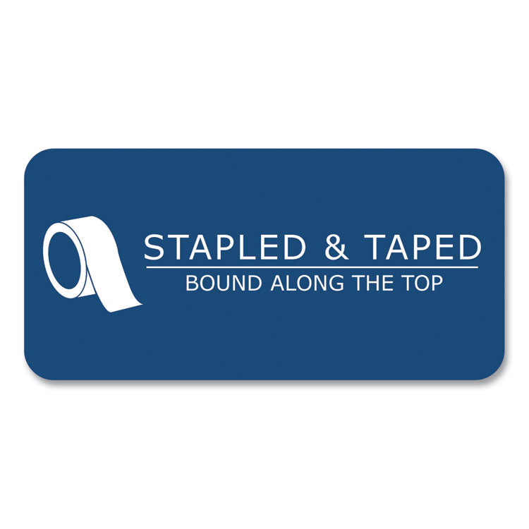 Stiff-Back Pad, Medium/College Rule, 100 White 8.5 x 11 Sheets, 36/Carton