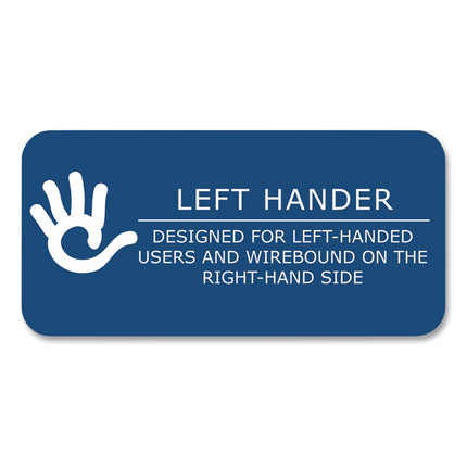 Lefty Notebook, 1-Subject, Medium/College Rule, Randomly Assorted Cover Colors, (100) 11 x 9 Sheets, 24/Carton