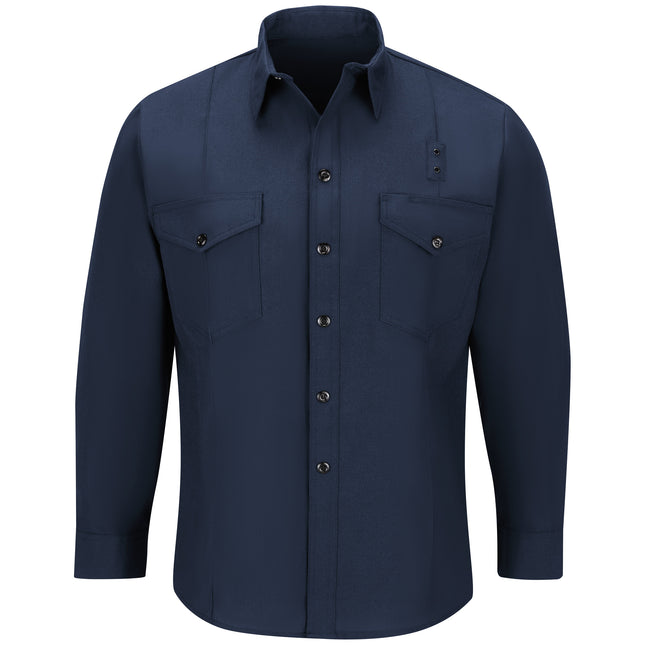 Workrite® Fire Service Men's Classic Long Sleeve Firefighter Shirt / FSF0NV
