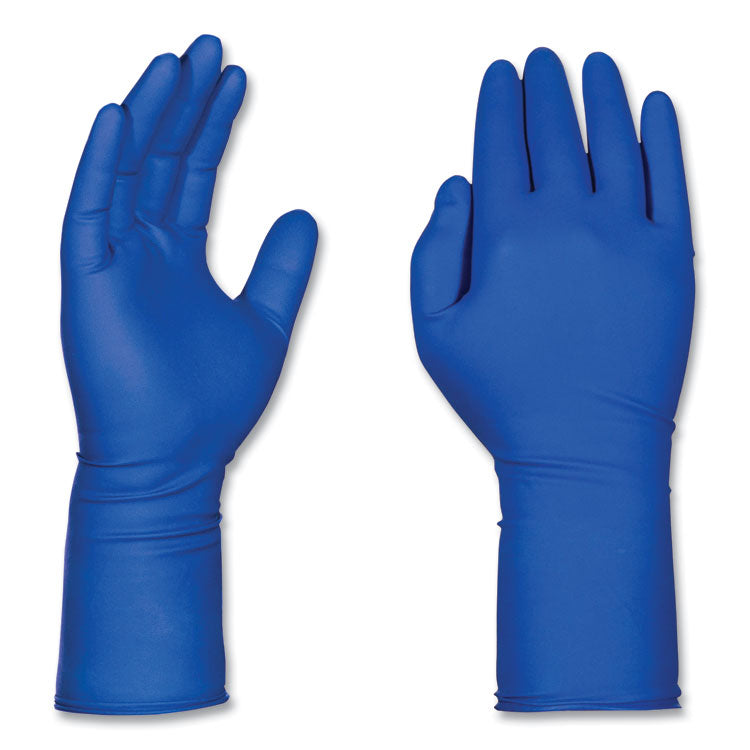 Latex Exam Gloves, Powder-Free, Medium, Blue, 50 Gloves/Box, 10 Boxes/Carton