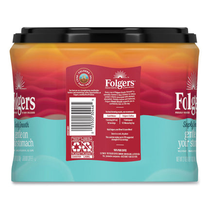 Simply Smooth Ground Coffee, Gentle On Your Stomach, 27 oz Canister