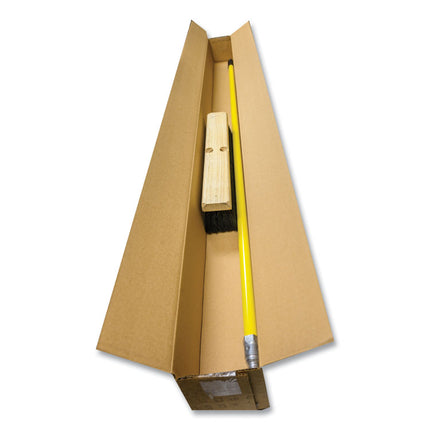 Tampico Push Broom Kit, 36" x 60" Metal Handle, Black/Yellow