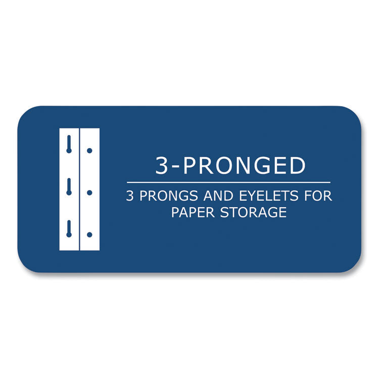 Pocket Folder with 3 Fasteners, 0.5" Capacity, 11 x 8.5, Assorted Colors, 100/Carton