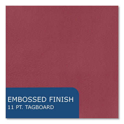 Pocket Folder, 0.5" Capacity, 11 x 8.5, Scarlet, 25/Box, 10 Boxes/Carton