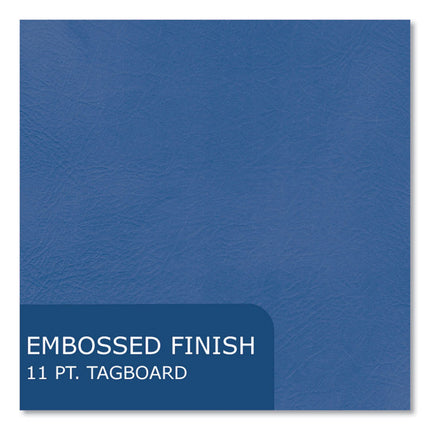 Pocket Folder, 0.5" Capacity, 11 x 8.5, Dark Blue, 25/Box, 10 Boxes/Carton