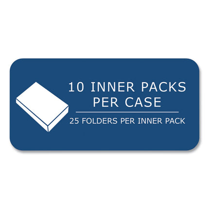 Pocket Folder, 0.5" Capacity, 11 x 8.5, Light Blue, 25/Box, 10 Boxes/Carton