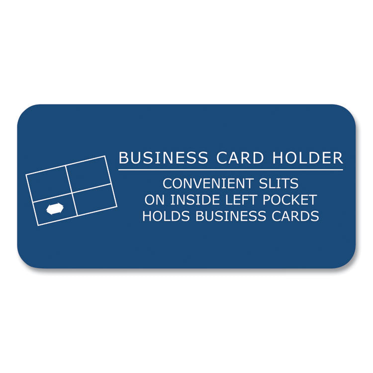 Pocket Folder, 0.5" Capacity, 11 x 8.5, Light Blue, 25/Box, 10 Boxes/Carton