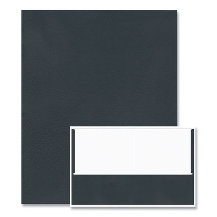 Pocket Folder, 0.5" Capacity, 11 x 8.5, Black, 25/Box, 10 Boxes/Carton