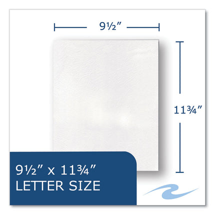 Pocket Folder, 0.5" Capacity, 11 x 8.5, White, 25/Box, 10 Boxes/Carton