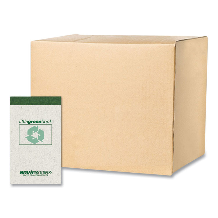 Little Green Memo Book, Narrow Rule, Gray Cover, (60) White 3 x 4.75 Sheets, 48/Carton