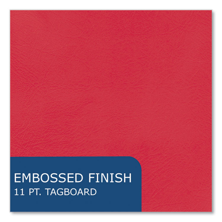 Pocket Folder, 0.5" Capacity, 11 x 8.5, Red, 25/Box, 10 Boxes/Carton
