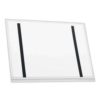 Magnetic Water-Resistant Sign Holder, 11 x 17, Clear Frame, 5/Pack