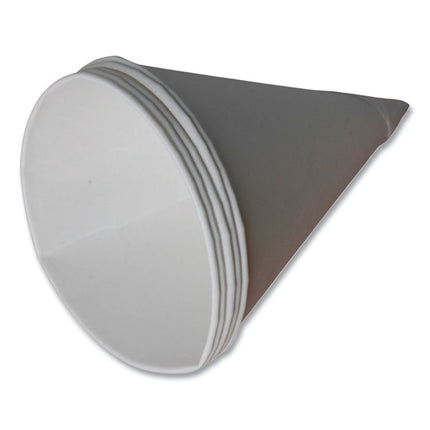 Cone Cups, 4.5 oz, Sugarcane, White, 5,000/Carton