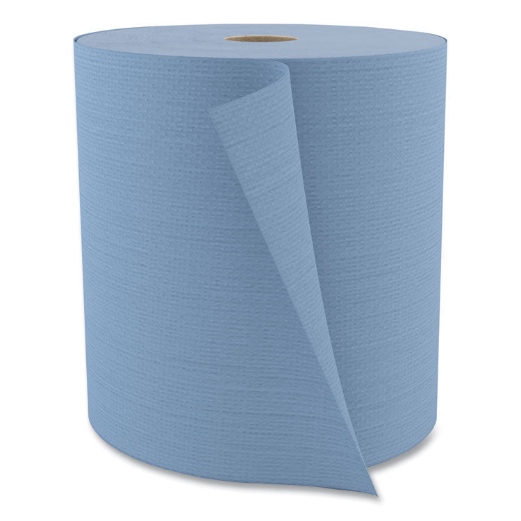 Tuff-Job Spunlace Towels, Jumbo Roll, 12 x 13, Blue, 475/Roll
