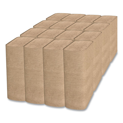 Select Folded Towels, Multifold, 1-Ply, 9 x 9.45, Natural, 250/Pack, 16 Packs/Carton