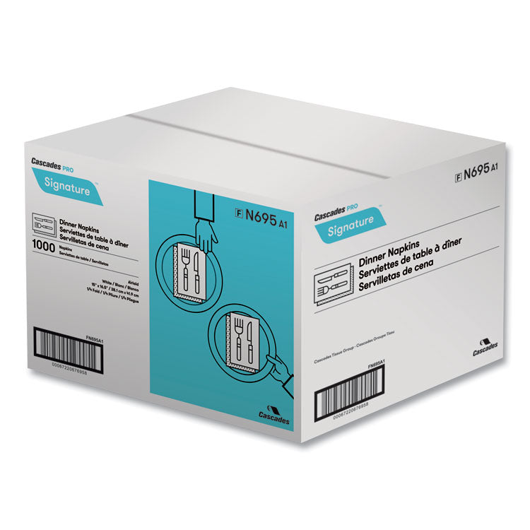 Signature Airlaid Dinner Napkins/guest Hand Towels, 1-Ply, 15 X 16.5, 1,000/carton