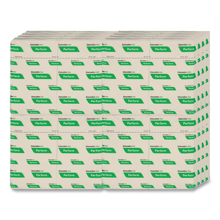 Perform Interfold Napkins, 1-Ply, 6.5 X 4.25, Natural, 376/pack, 16 Packs/carton