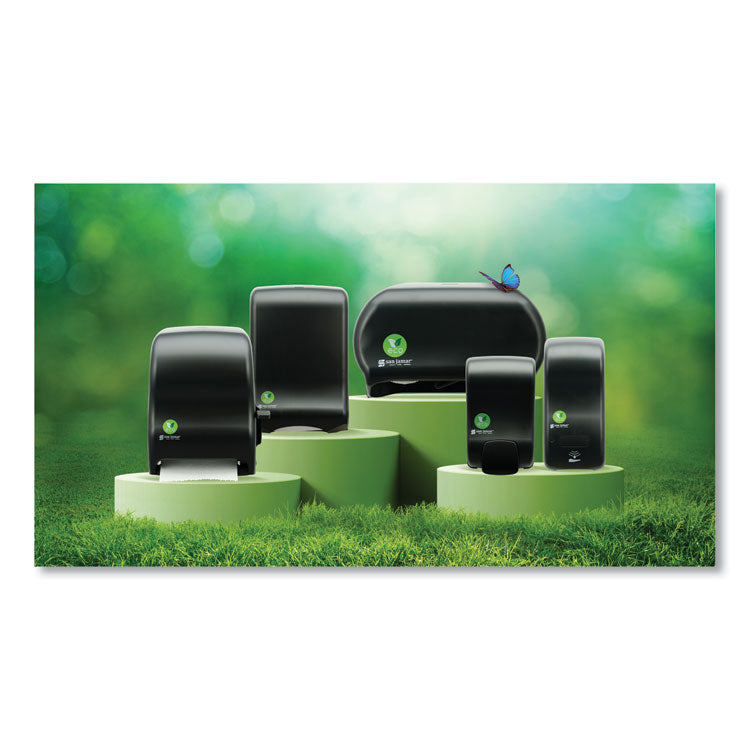 Ecological Green Tissue Dispenser, 16.75 x 5.25 x 12.25, Black