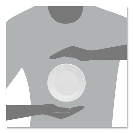 Concorde Foam Plate, 6" dia, White, 1,000/Carton