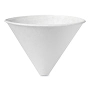 Bare Eco-Forward Treated Paper Funnel Cups, 6 oz, White, 250/Bag, 10/Carton