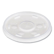 Plastic Cold Cup Lids, Fits 10 oz Cold Cups, Translucent, 100/Pack, 10 Packs/Carton