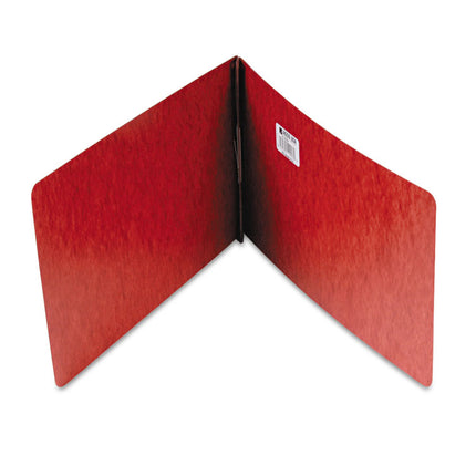 Pressboard Report Cover With Tyvek Reinforced Hinge, Two-Piece Prong Fastener, 2" Capacity, 8.5 X 14, Red/red