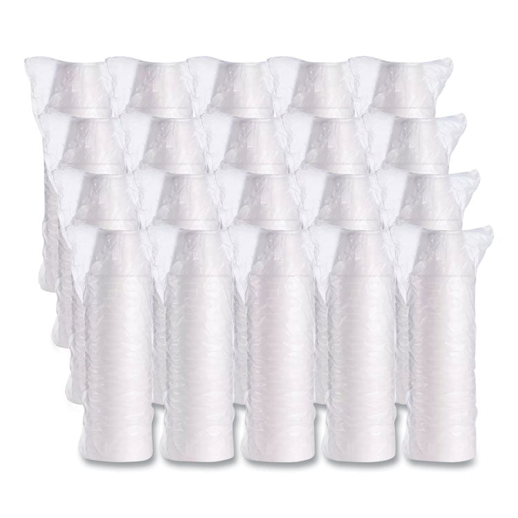 Food Containers, 12 oz, White, Foam, 25/Bag, 20 Bags/Carton