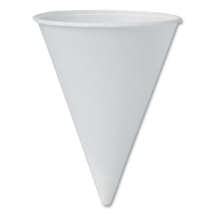 Cone Water Cups, 4.25 oz, Paper, White, 200/Bag, 25 Bags/Carton