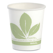 Bare Eco-Forward Treated Paper Cold Cups, 3 oz, Bare Design, 100/Sleeve, 50 Sleeves/Carton