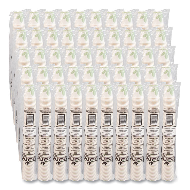 Bare Eco-Forward Treated Paper Cold Cups, 3 oz, Bare Design, 100/Sleeve, 50 Sleeves/Carton