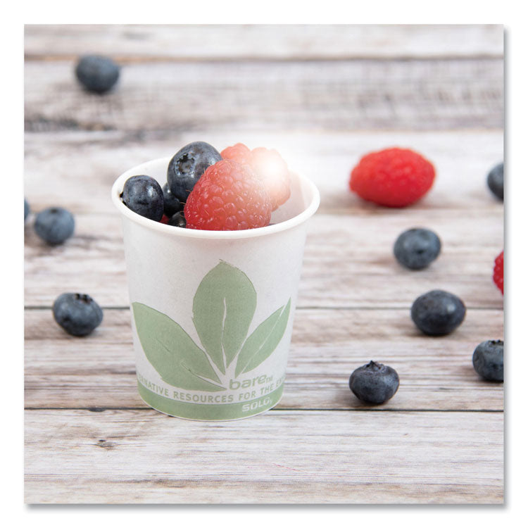 Bare Eco-Forward Treated Paper Cold Cups, 3 oz, Bare Design, 100/Sleeve, 50 Sleeves/Carton