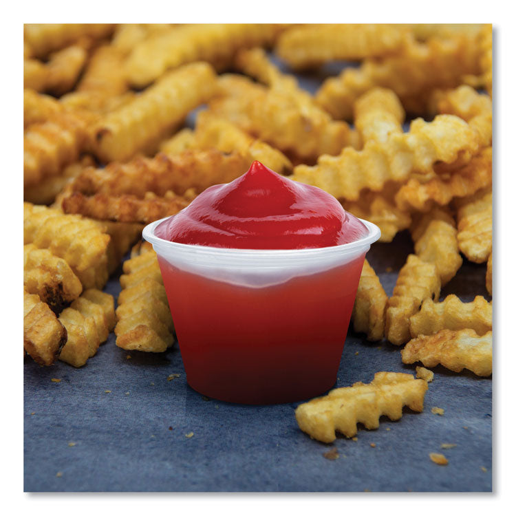 Conex Complements Portion/Medicine Cups, 2.5 oz, Plastic, Clear, 125/Bag, 20 Bags/Carton