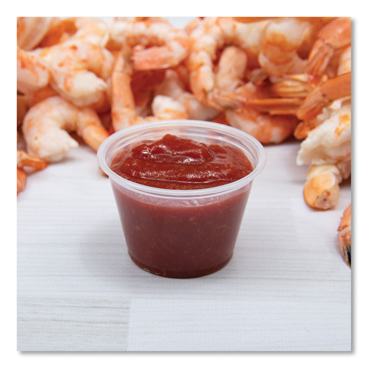 Conex Complements Portion/Medicine Cups, 2.5 oz, Plastic, Clear, 125/Bag, 20 Bags/Carton