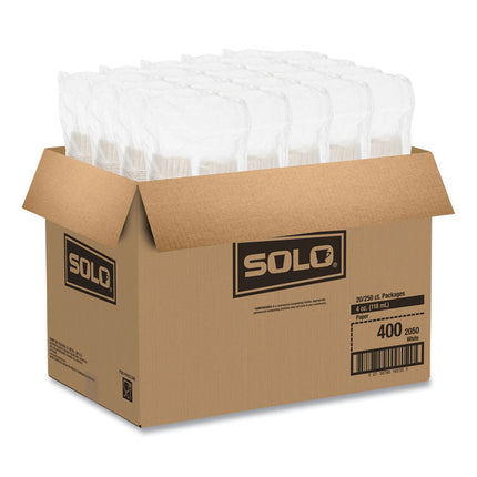 Paper Portion Cups, 4 oz, White, 250/Bag, 20 Bags/Carton