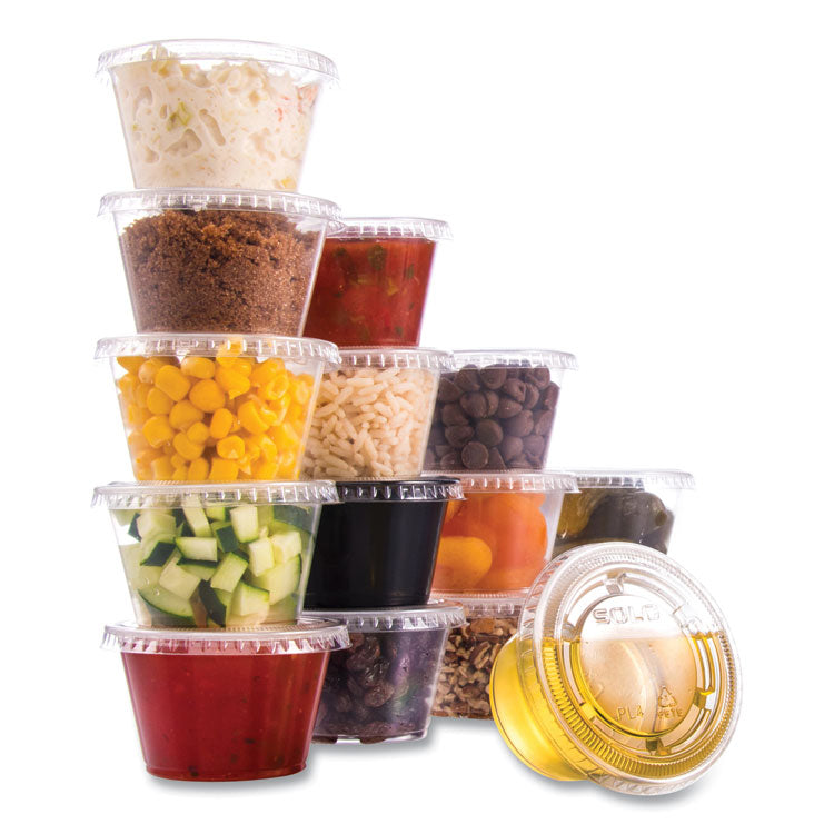 Conex Complements Portion/Medicine Cups, 4 oz, Plastic, Clear, 125/Bag, 20 Bags/Carton