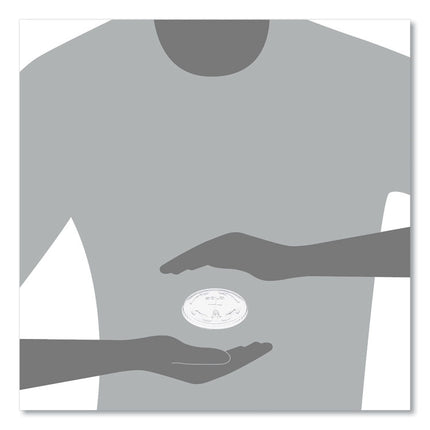 Plastic Cold Cup Lids, Fits 9 oz to 10 oz Cold Cups, Clear, 1,000/Carton