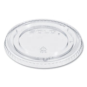 PETE Plastic Flat Cold Cup Lids, Fits 12 oz to 24 oz Cold Cups, Clear, 1,000/Carton
