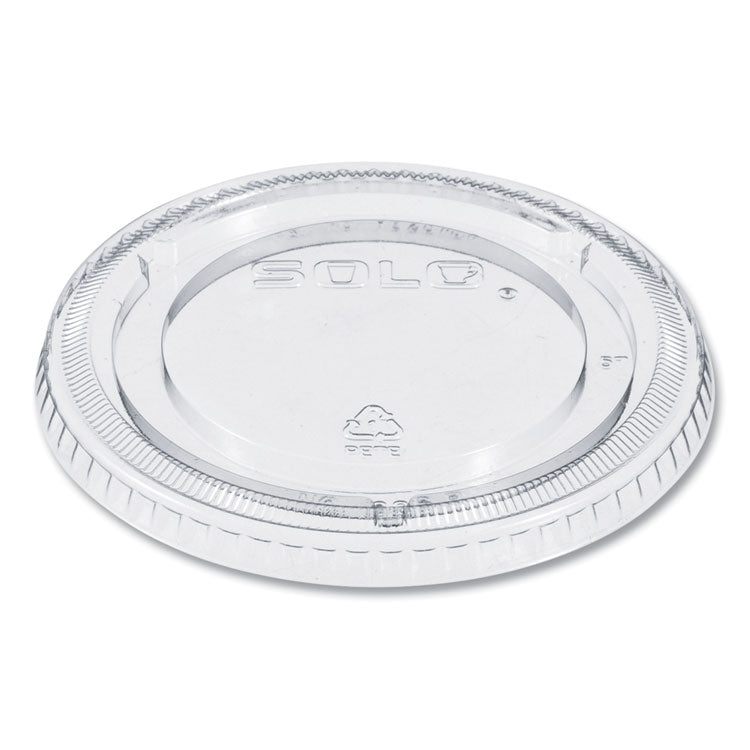 PETE Plastic Flat Cold Cup Lids, Fits 12 oz to 24 oz Cold Cups, Clear, 1,000/Carton