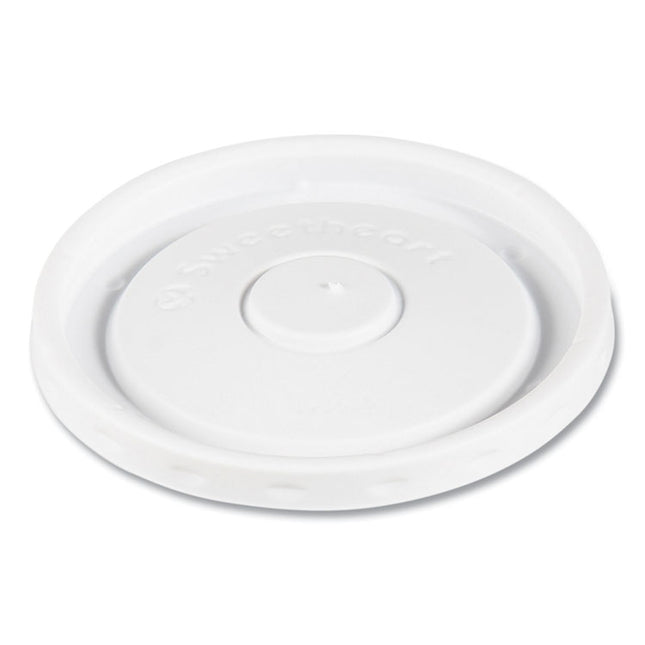 Polystyrene Food Container Lids, White, Plastic, 100/Bag, 24 Bags/Carton